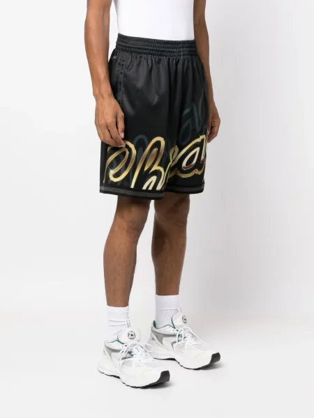 Pantaloni scurți Mitchell & Ness cu imagine negru
