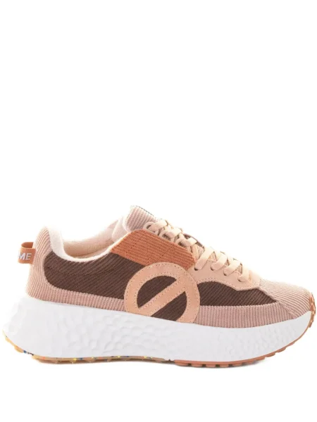 Sneakerși No Name de catifea cord maro