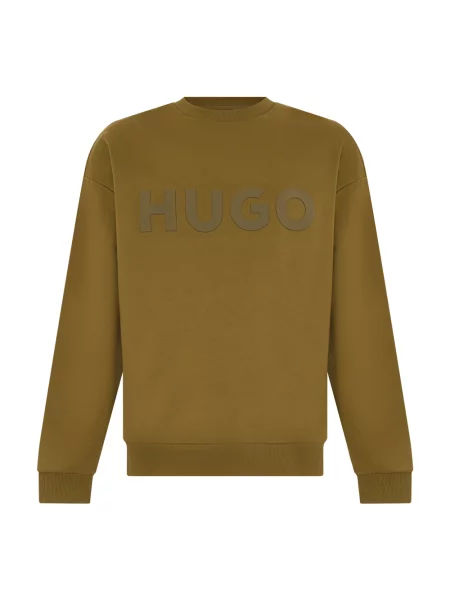 Dzianinowa bluza Boss zielona
