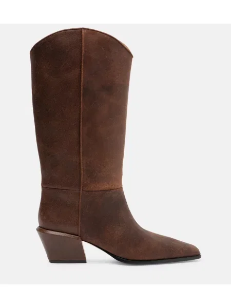 Botine Paris Texas din piele cowboy maro