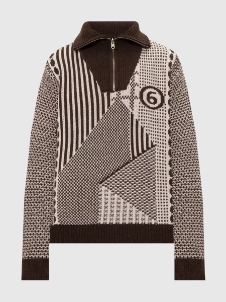 Светр з вовною Maison Margiela Mm6 коричневий
