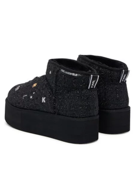 Snehule KARL LAGERFELD Thermo Charms & Studs čierna