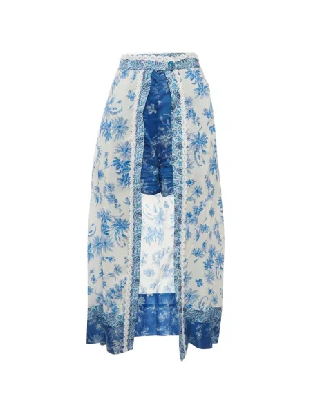 Fustă Sandro cu model floral cu imagine albastru