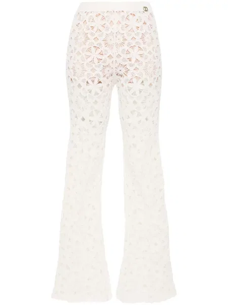 Spodnie Twinset w kwiatki dzwony