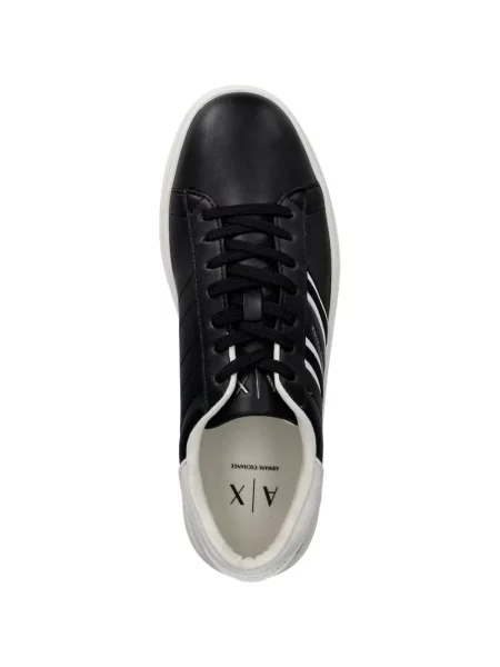 Sneakerși Armani Exchange cu dungi negru