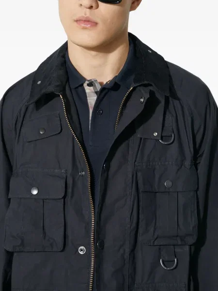 Geacă Barbour de catifea cord albastru