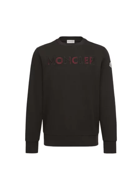 Sweter Moncler z logo czarny