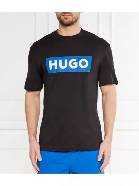 Hugo Blue Tricou Nico | Regular Fit negru