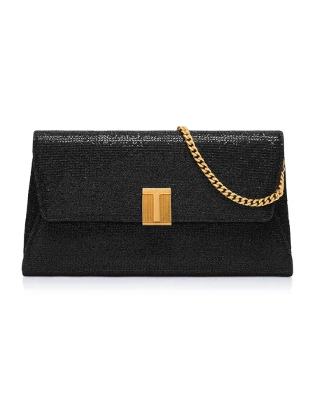 Kopertówka Tom Ford skórzana czarna