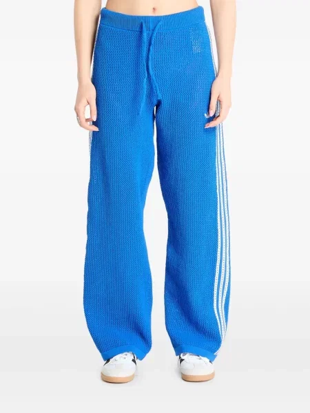 Top sport Adidas cu dungi de catifea cord tenis albastru