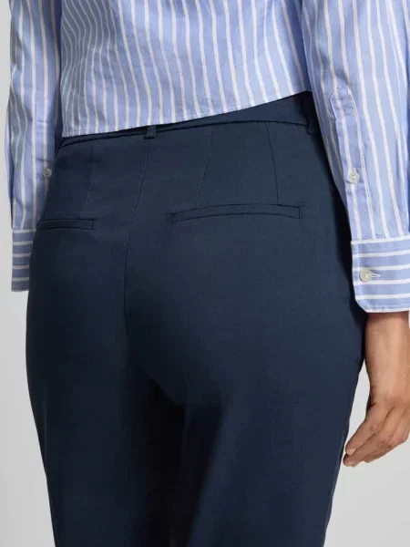 Spodnie w skróconym kroju Model Flour 2' Stehmann granatowe