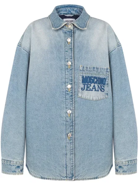 Geacă de blugi Moschino Jeans albastru