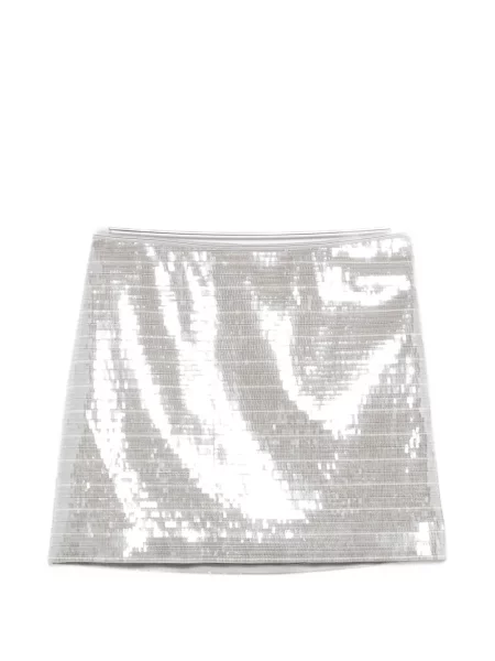 Mini fusta mini System cu paiete mini argintiu