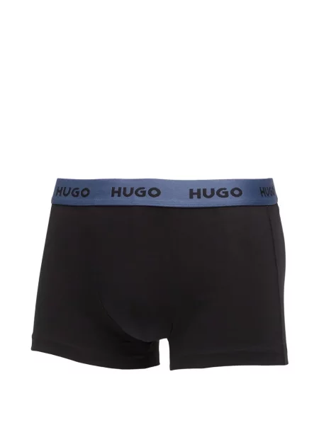 Șosete Hugo stretch cu autograf albastru