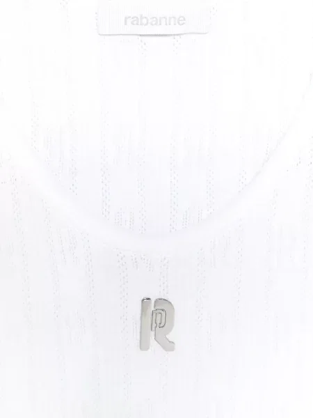 Τοπ Rabanne με αυτόγραφο λευκό