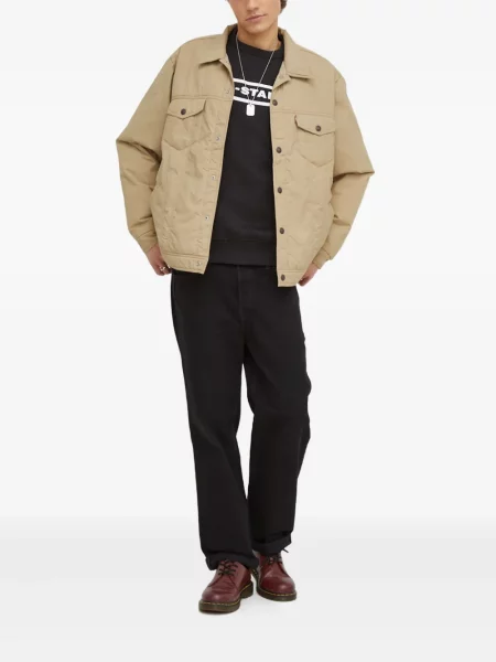 Карирани дънки straight leg Levi's® с шипове кафяво