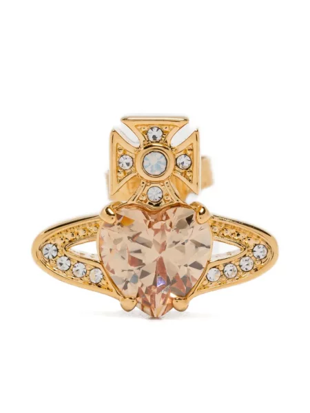 Cercei Vivienne Westwood cu motiv cu inimi auriu