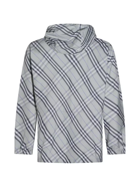Geacă Burberry cu glugă gri