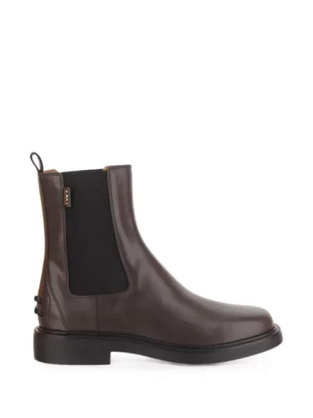 Cizme scurte Tod's din piele maro
