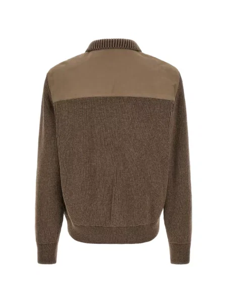 Geacă Brioni din piele de căprioară maro