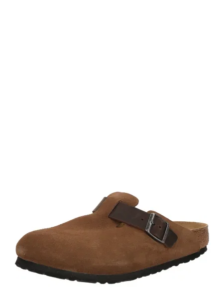 Papuci Birkenstock din piele maro