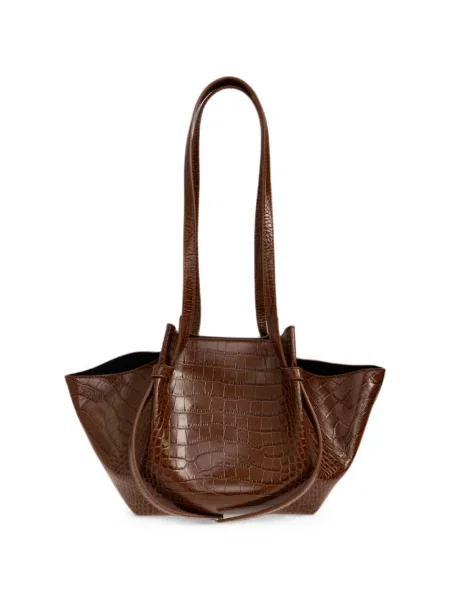 Geantă shopper Yuzefi din piele maro