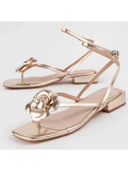 Pantofi Montevita auriu