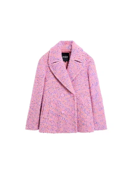 Desigual Palton de primăvară-toamnă mai multe culori roz