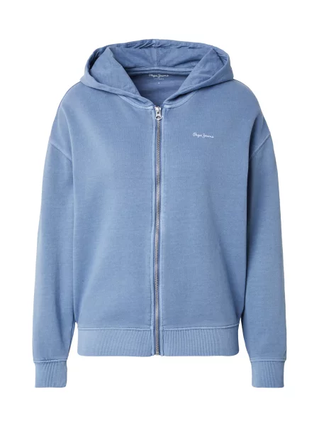 Pepe Jeans Hanorac albastru deschis alb