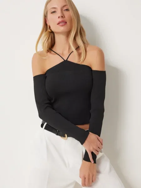 Happiness İstanbul Sveter čierna