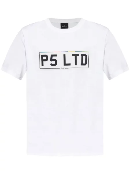 Tricou Ps Paul Smith cu imagine alb