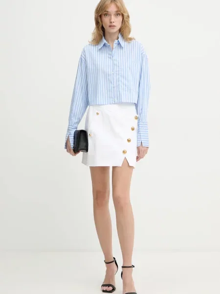 Patrizia Pepe Cămașă | Cropped Fit albastru