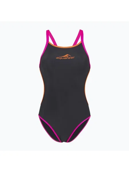 Costum de baie dintr-o singură piesă pentru femei aquaFeel Training V-Back / fum gri