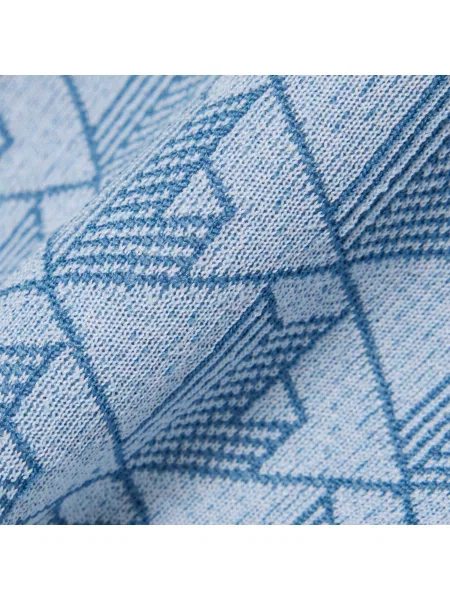 Lacoste Żakardowa Bluza Z Kapturem Z Monogramem niebieska