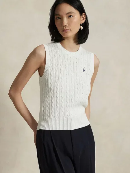 Polo Ralph Lauren bezrękawnik biały