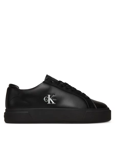 Αθλητικά Calvin Klein Basket Cupsole Laceup Lth Ml μαύρο