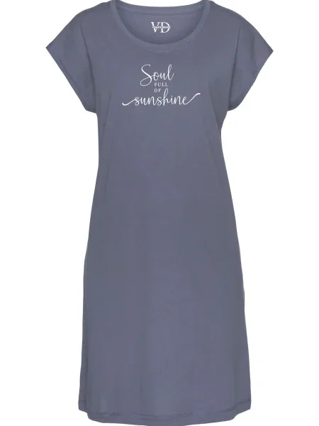 VENICE BEACH Spalna srajca dimno modra bela