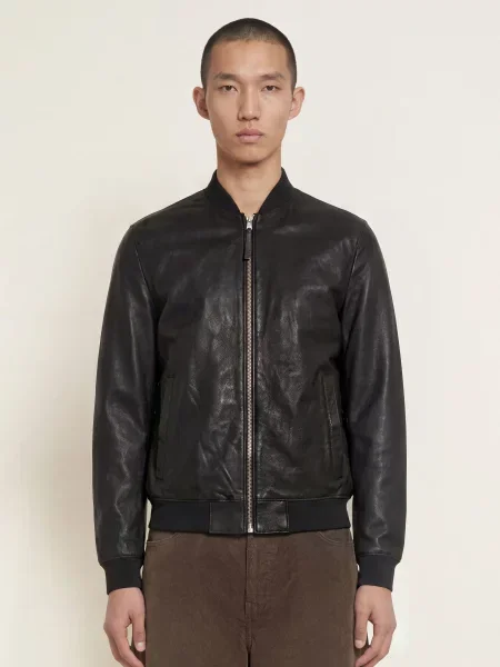 Bunda AllSaints Morten Bomber Black M černá