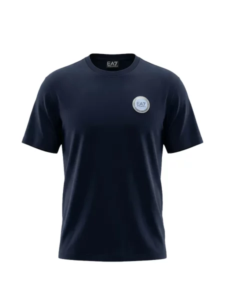 Tricou Ea7 Emporio Armani cu autograf albastru