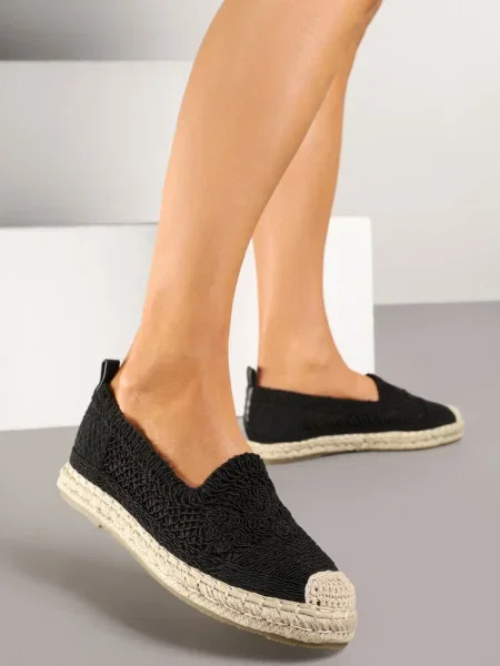 Espadrile Finselina negre