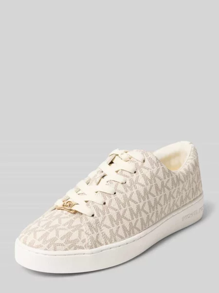 Sneakersy z nadruk z logo na całej powierzchni model KEATON' Michael Michael Kors białe