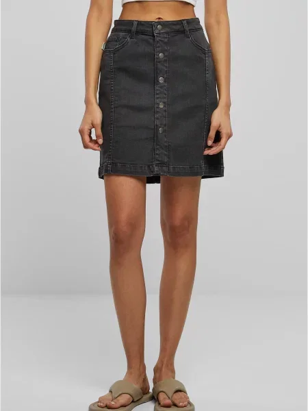 Stretch farmer szoknya Urban Classics fekete