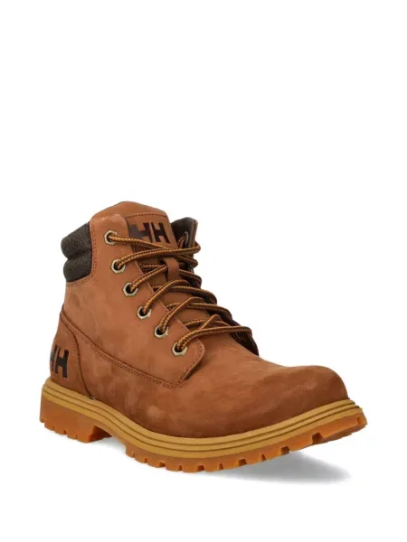 Botine Helly Hansen cu șireturi din dantelă maro