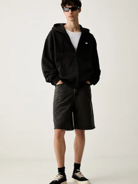 Vans hanorac cu și glugă pentru bărbați din negru