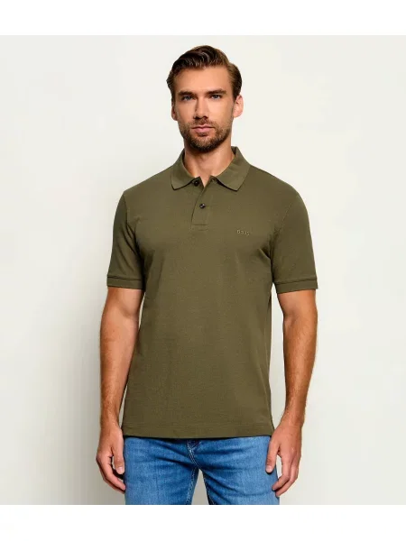 Tricou polo Boss Black negru