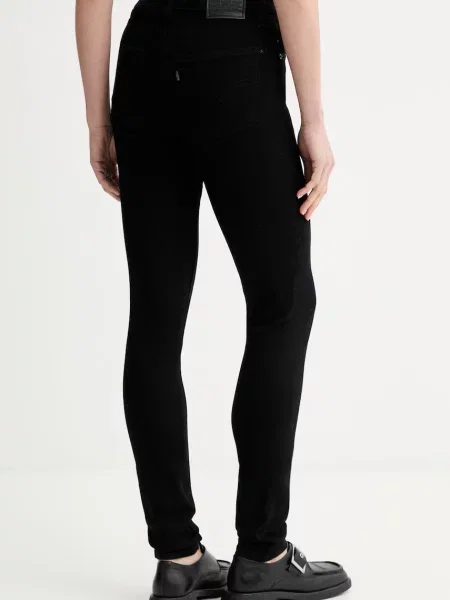 Levi's jeansy HIGH RISE SKINNY czarne