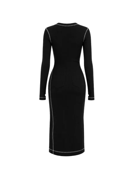 Rochie midi Moschino tricotate negru