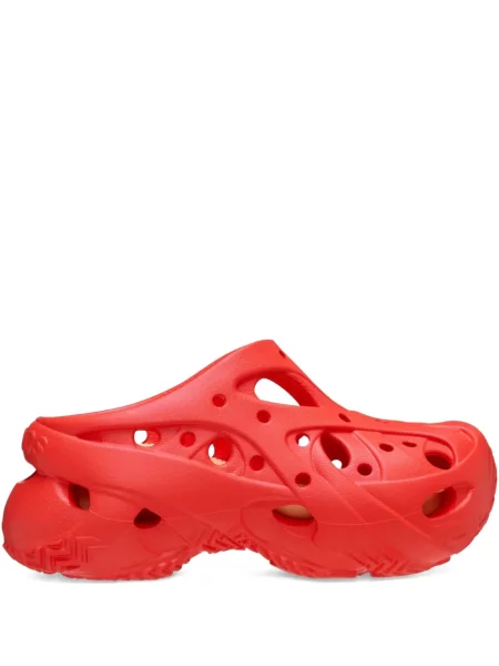 Papuci tip mules Crocs roșu