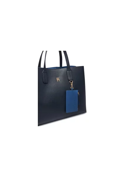 TOMMY HILFIGER Nakupovalna torba mornarska modra