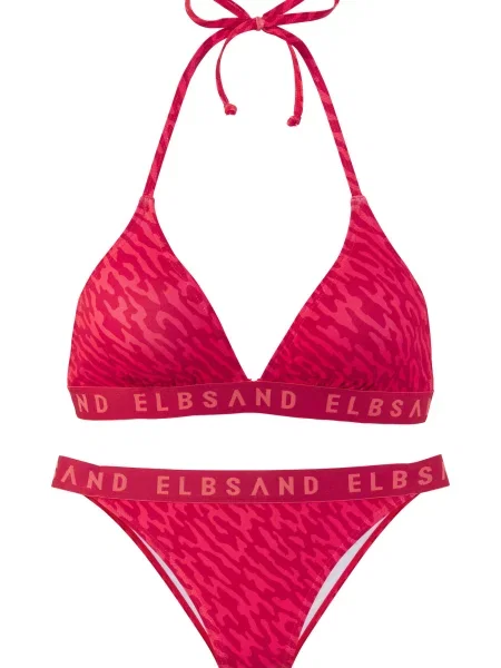 Elbsand Costum de baie două piese portocaliu homar / închis roz